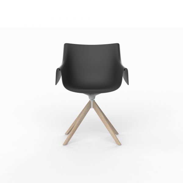 MANTA WOODEN SWIVEL ARMCHAIR - Wooden Swivel Chair