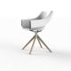 MANTA WOODEN SWIVEL ARMCHAIR - Chaise Pivotante en Bois