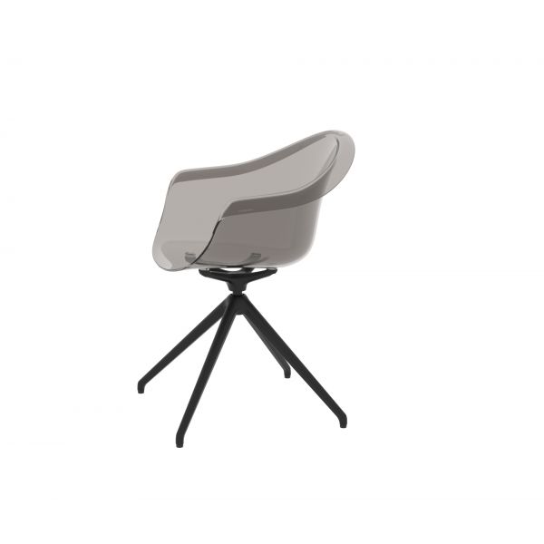 INCASSO SWIVEL ARMCHAIR - Swivel Chair Incurved Seat 