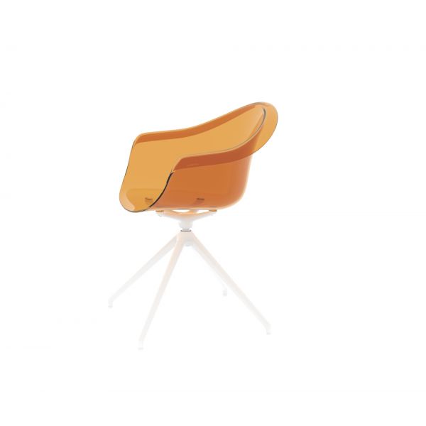 INCASSO SWIVEL ARMCHAIR - Swivel Chair Incurved Seat 