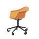 INCASSO SWIVEL ARMCHAIR WITH CASTER - Chaise Bureau Roulante design