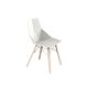 FAZ WOOD CHAIR - Geometric chair with wooden base