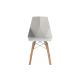 FAZ WOOD CHAIR - Geometric chair with wooden base