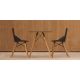 FAZ WOOD CHAIR - Geometric chair with wooden base