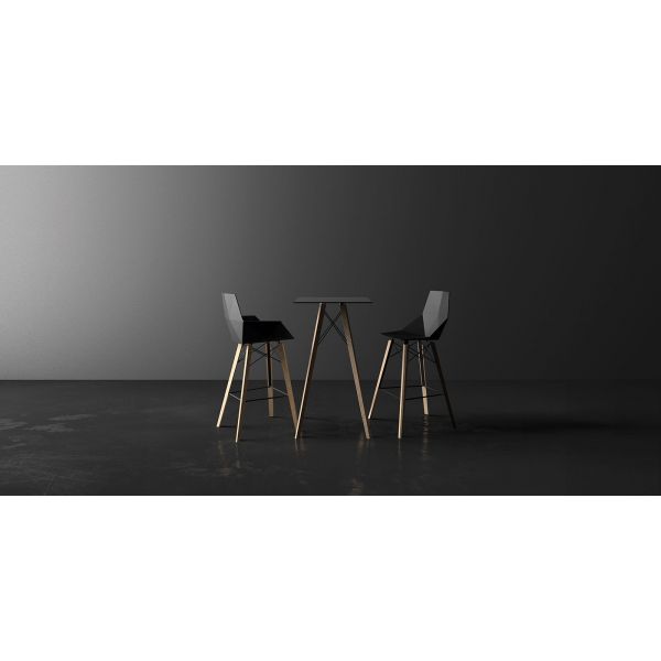 FAZ WOOD BAR STOOL - Wooden bar stool