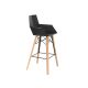 FAZ WOOD BAR STOOL WITH ARMS - Wooden Bar Chair