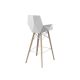 FAZ WOOD BAR STOOL WITH ARMS - Fauteuil de bar en bois