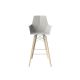 FAZ WOOD BAR STOOL WITH ARMS - Wooden Bar Chair