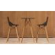 FAZ WOOD BAR STOOL WITH ARMS - Fauteuil de bar en bois