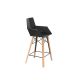 FAZ WOOD COUNTER STOOL WITH ARMS - Tabouret de Comptoir en Bois avec Accoudoirs