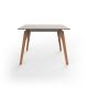 FAZ WOOD LOUNGE TABLE 100X100X74 - Square Wooden Lunch Table