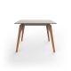 FAZ WOOD LOUNGE TABLE 100X100X74 - Table De Déjeuner en Bois De Carré