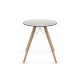 FAZ WOOD DINING TABLE Ø70X74 - Round Wooden Table 2 persons