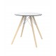 FAZ WOOD DINING TABLE Ø70X74 - Round Wooden Table 2 persons