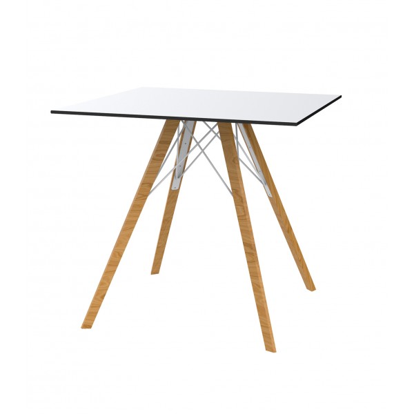 FAZ WOOD DINING TABLE 80X80X74 - Table restaurant 2 personnes en Bois