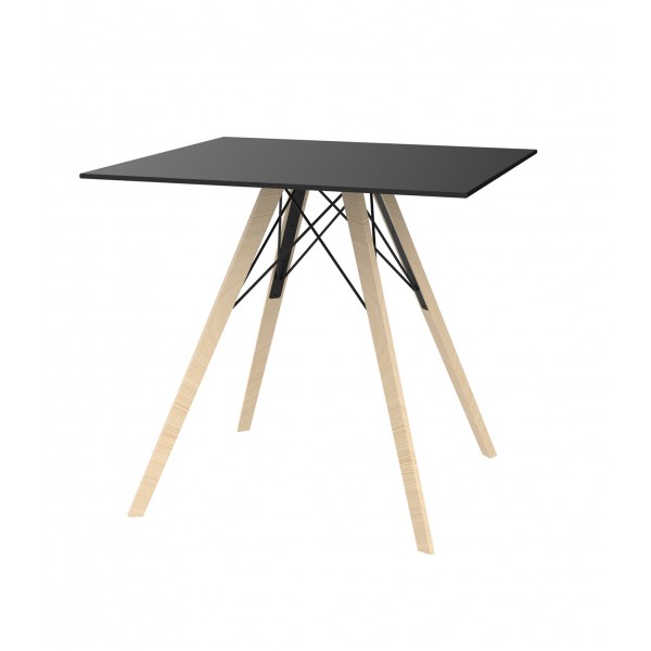 FAZ WOOD DINING TABLE 80X80X74 - Table restaurant 2 personnes en Bois