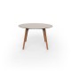 FAZ WOOD HIGH TABLE Ø120X74 - Round Wooden Table for 4 people