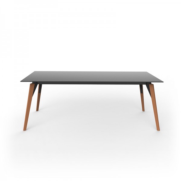 FAZ WOOD LOUNGE TABLE 200X100X74 - Grande Table Rectangulaire en Bois