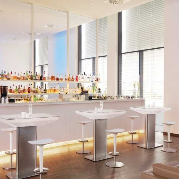 Bar lumineux transparent à LED arrondi