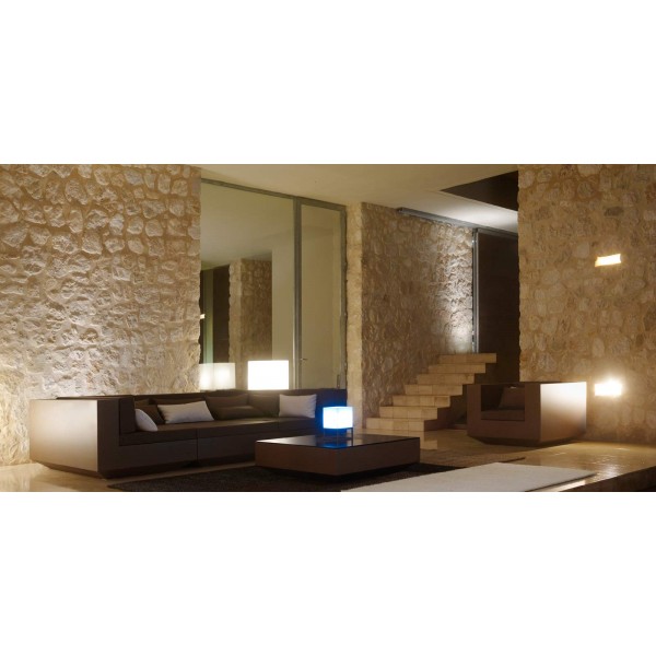 VELA HIGH CUBE LAMP 40X40X152 - Large indoor light lamp