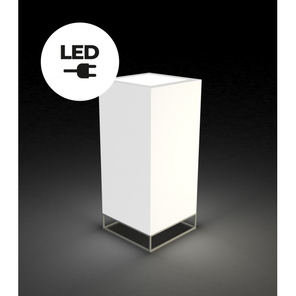 VELA LAMPE CUBE HAUTE 40X40X90 - Lampe intérieur en forme de cube