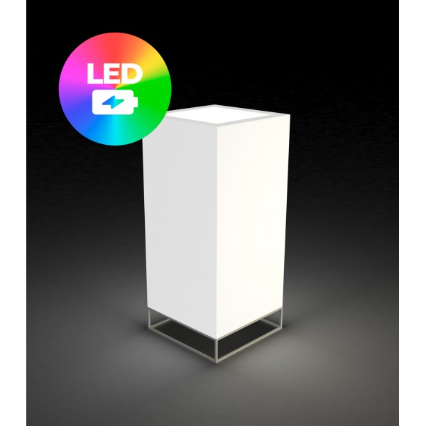 VELA HIGH CUBE LAMP 40X40X90 - Indoor cube lamp