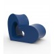 CHAISE AGATHA - Chaise extérieur forme de cœur blue