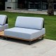 Fauteuil Jardin tissu et teck