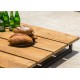 Solid wood outdoor coffee table for patio