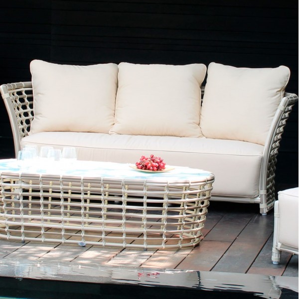 Outdoor woven sofa design VILLA