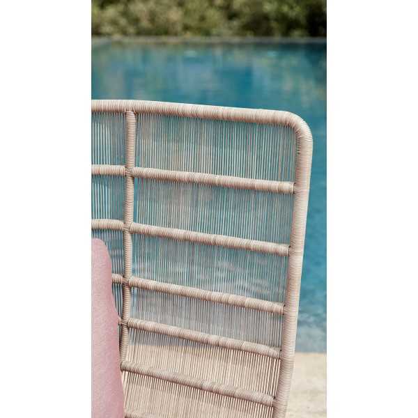 Armchair high back garden rope Spa Skyline Design