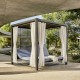 Garden Daybed with Curtain MOMA Skyline Design Antracite