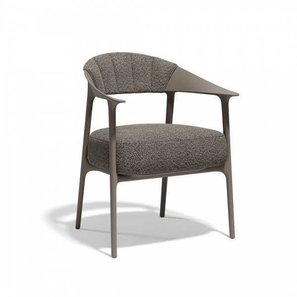 chaise rembourée intérieur exterieur africa vondom avec dossier rembourré taupe 65093