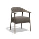 grey upholstered dining chair with armrests indoor outdoor AFRICA Vondom
