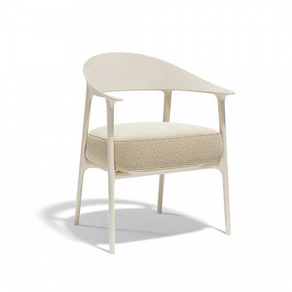 Terrace upholstered dining chair with armrests indoor outdoor AFRICA Vondom