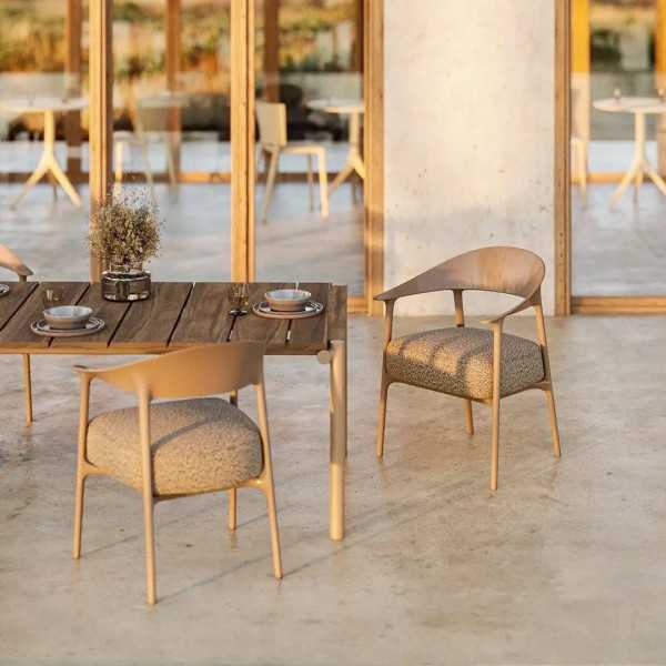 upholstered dining chair with armrests indoor outdoor AFRICA Vondom 65093