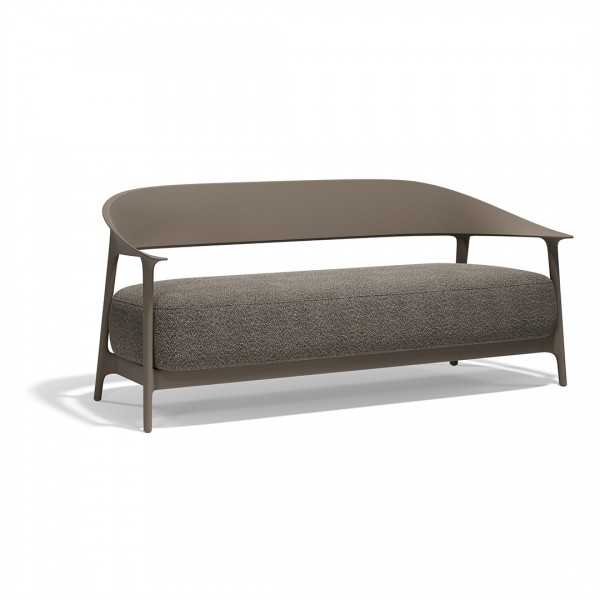 canapé 3 places rembourré intérieur extérieur taupe africa vondom