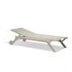 Chaise Longue taupe à roulettes Africa Vondom