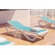 indoor outdoor lounger on a Vondom Love terrace