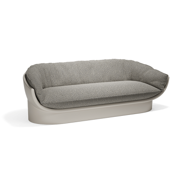 Canapé 3 Places intérieur extérieur gris anthracite Luna Vondom