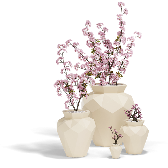 Hanami Origami Flower Pot by Vondom