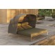 Bain de soleil 2 places avec toit ouvrant PASDENA Vondom sur une terrasse