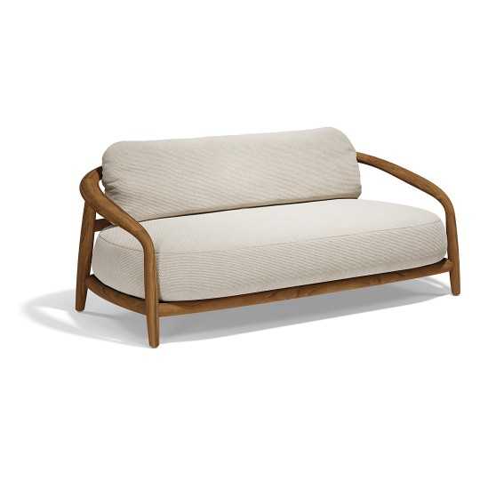 dimensions FUSTA Vondom upholstered wooden sofa