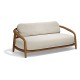 Sofa lounge rembourré en bois FUSTA Vondom