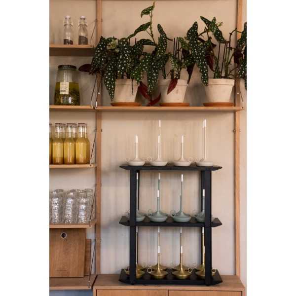 24-piece countertop charging tray with Wick Pro table lamps