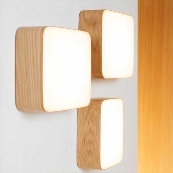 Cube - Applique Murale en Bois Design - Tunto