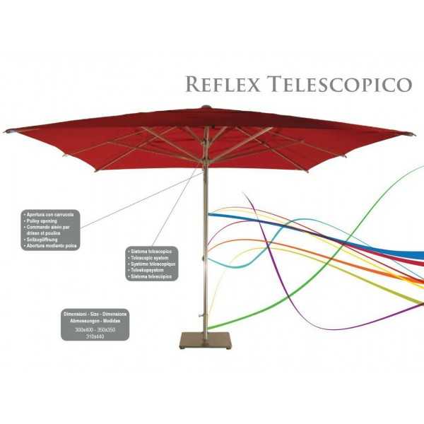 Reflex Téléscopique - Parasol à Pied Central - Fim