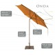 Onda - Parasol Inclinable à Pied Central - Fim