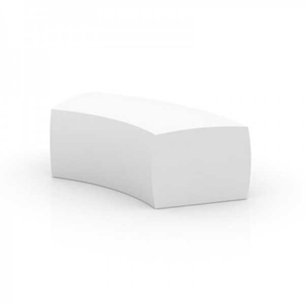 AND Curve White LED Light Bench by Vondom (switched off)