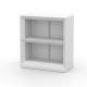 Vela Shelving System 100 LED White - Bar Shelves (off) by Vondom